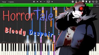 IMPOSSIBLE REMIX  Bloody Despair  Piano Cover  HorrorTale [upl. by Nette59]