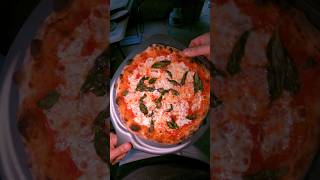 CHEESY MARGHERITA PIZZA W EXTRA BASIL amp FRESH MOZZ ON CRISPY SOURDOUGH CRUST pizza asmr shorts [upl. by Iiette]