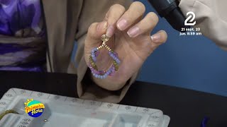 Aretes de tres colores con la técnica entrenzados [upl. by Atsocal]