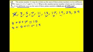 JMO 2006 qA9 UKMT Junior Maths Olympiad [upl. by Ajoop]