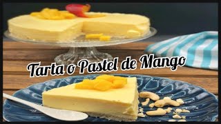 Tarta o Pastel de Mango delicioso 😋  Lesly Alemán [upl. by Nesto]