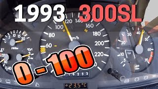 MERCEDESBENZ 300 SL R129 190 HP  0100 kmh Acceleration SOUND [upl. by Colfin]