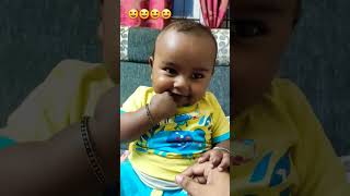 Advik sofa pe susu krke khus Kitna hcutebaby baby laughing 😃 naughty baby activities shorts [upl. by Inoy]