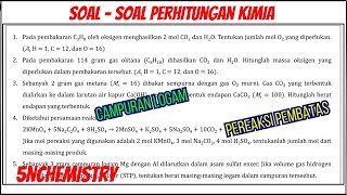 SOALSOAL PERHITUNGAN KIMIA KELAS 11  PEREAKSI PEMBATAS  CAMPURAN LOGAM [upl. by Anderer]