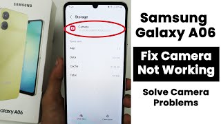 Fix Camera Not Working Problem in Samsung A06  Solve Camera Problem [upl. by Rycca968]