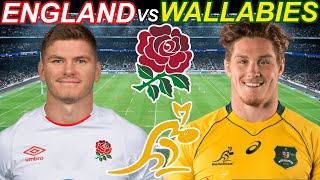 ENGLAND vs WALLABIES Live Commentary Autumn Nations Series 2021 [upl. by Akeenat]