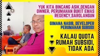 Perumahan Bukit Emas Regency Pelawan Sarolangundan tantangan jualan Perumahan Subsidi kedepan [upl. by Ranson399]