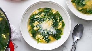 Lemony Stracciatella Soup Recipe [upl. by Deragon363]