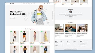 How To Make Ecommerce Website Using HTML And CSS Step By Step  Complete Responsive Design [upl. by Vano]