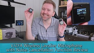 VJZFA Wireless Lavalier Microphone with Noise Cancellation Function Review [upl. by Ralf]