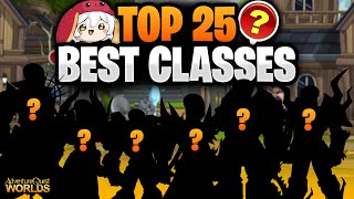 Top 25 Best AQW Classes Voted by the Community [upl. by Adar]