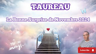 TAUREAU  La Bonne Surprise de NOVEMBRE 2024 une avancée rapide et inattendue [upl. by Dayle838]