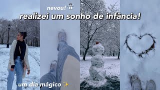 NEVOU primeira vez vendo a neve ❄️  diário de intercâmbio 6 [upl. by Aleta]