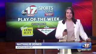 Boonvilles Conz wins Week 10 SportsZone Football Friday Play of the Week [upl. by Niamor837]