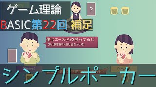 ゲーム理論BASIC 第22回補足 シンプルポーカー [upl. by Chemash]