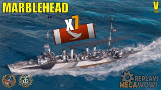 Marblehead 7 Kills amp 82k Damage  World of Warships Gameplay [upl. by Fuhrman]