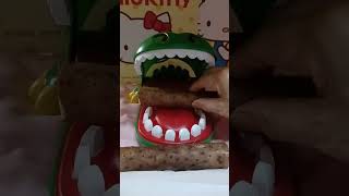 Crocodile Dentist 🐊 Eating Dioscorea Polystachya or Chinese Yam asmr trending youtubeshorts [upl. by Relyhcs754]