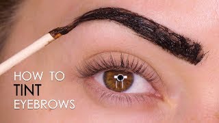 How To Tint Brows At Home Tutorial  Shonagh Scott [upl. by Cirdahc]