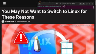 You May Not Want to Switch to Linux for These Reasons [upl. by Garrard]