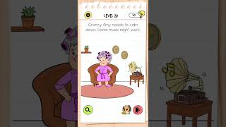 Brain Test 4 Level 20 Granny Emy needs to Calm Down kaigaming braintest hardpuzzle [upl. by Itsrik]