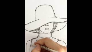 Beautiful girl drawing pencilsketch drawing art penciledrawing girldrawing fyp [upl. by Relyc]