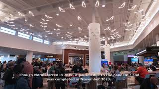 Z Bar Bird Pendant installed in Concourse C Food Court Midway Airport [upl. by Wilkey]