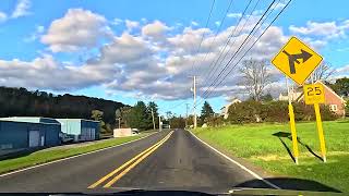 Driving from Lewistown to Lewisburg PA at sunset 10162024 [upl. by Dickey40]