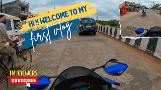 First moto vlog 😍  R15  public reaction 👀 [upl. by Israel205]