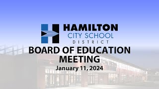 HCSD Board of Education Meeting 11124 [upl. by Siladnerb]