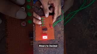 binarytodecimal electronics iti circuit [upl. by Ainnat]