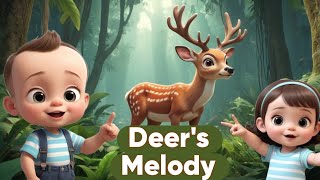 Deer’s Melody  Calming Song for Kids amp Babies PoemsPeekaboo [upl. by Wonacott767]