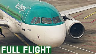 FULL FLIGHT  Aer Lingus Economy  Dublin DUB to London Heathrow LHR  Airbus A320 [upl. by Ised]