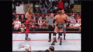 Raw Nov 29 2004  Triple H vs Edge vs Chris Benoit  World Heavyweight Championship  Highlights [upl. by Eiznikam]