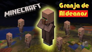 La MEJOR granja de ALDEANOS Minecraft Bedrock 121 [upl. by Goulder435]