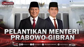 LIVE  Presiden Prabowo Lantik Menteri Kabinet Merah Putih [upl. by Nadiya]