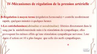 4  Régulation de la Pression Artérielle 3 [upl. by Nylsor851]