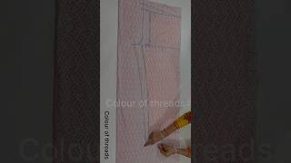 Straight plazo cutting amp stitching colourofthreads shorts sewing [upl. by Arvell449]