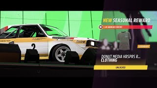 How to get Donut Media HRSPRS Tee for free  Forza Horizon 5 Walkthrough  Season 22 Summer [upl. by Adnuahsal441]