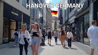 Hanover Hannover walking tour August 2022🇩🇪 [upl. by Ttayh357]