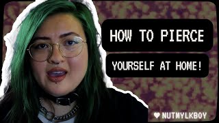 How to pierce yourself at home safely  3 tips and tricks [upl. by Hannis]