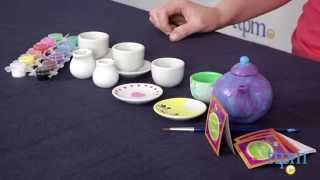 Paint Your Own Porcelain Tea Set from MindWare [upl. by Josefa]