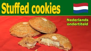 Stuffed almond cookies  How to bake gevulde koeken [upl. by Andros]