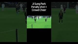 Park Ji Sung Penalty Shot  Crowd Cheer epl jisung highlights goals manchesterunited reaction [upl. by Akinek]