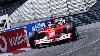 Michael Schumacher 2002 Monaco three fantastic laps  AC [upl. by Ahsikel]