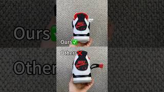 Real Vs Fake Fire Red Jordan 4 shorts sneakerhead viral [upl. by Divaj437]