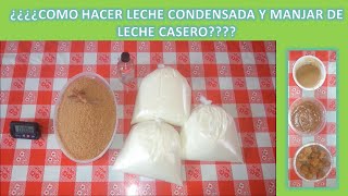 COMO HACER LECHE CONDENSADA CASERA [upl. by Ialokin822]