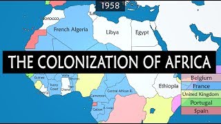 Colonization of Africa  Summary on a Map [upl. by Anirtek724]