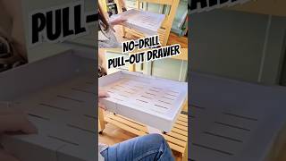 Its expandable too Nodrill pullout drawer perfect for rentals or lazy DIYers like me easy [upl. by Trust]