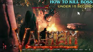 quot Defeating the First Boss in Under 15 Seconds Valheim Guide  Speedrun Tacticsquot [upl. by Hamlani]