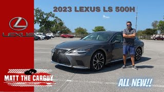 Is the 2023 Lexus LS 500h AWD the best large hybrid luxury sedan Full review and drive [upl. by Aivek106]